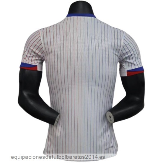 Nuevo 2ª Jugadores Camiseta Francia 2024 Blanco Baratas
